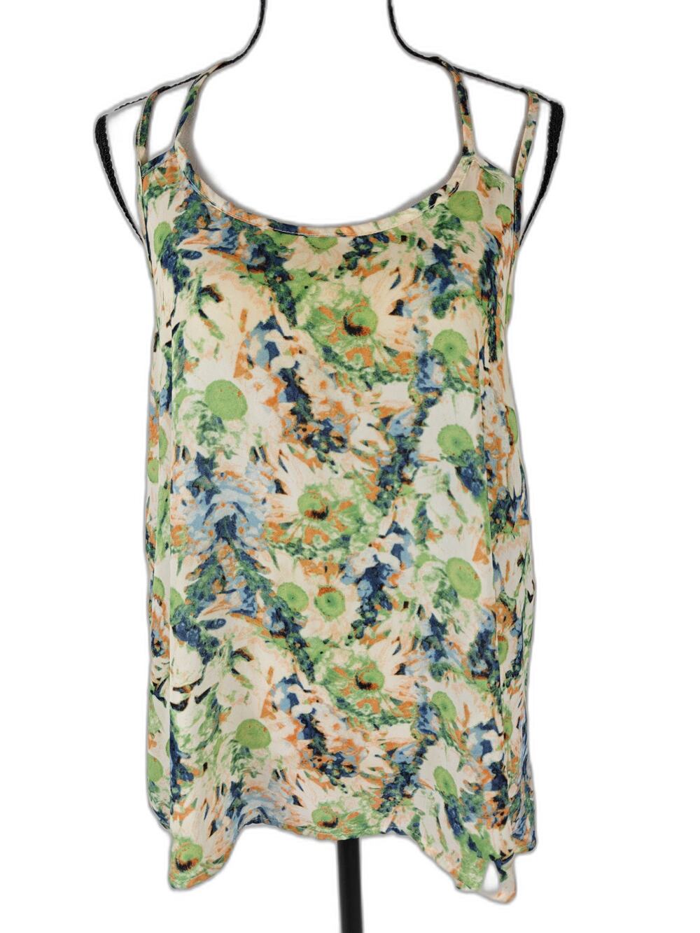 Women’s Soprano Floral Racerback Tank Top Multicolor Size Unknown